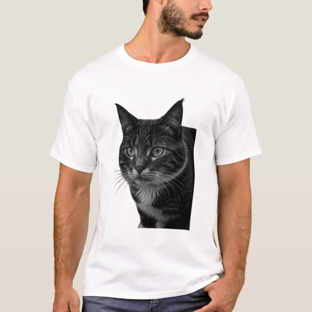Show Your Love for Cats with This Stylish  T-Shirt (Front)