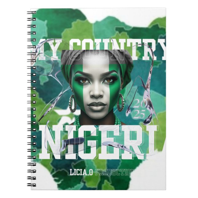 Show your Naija pride in style! with lycia oe Notebook (Front)
