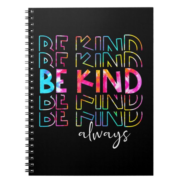 Show your support for Unity and Humanity. be human Notebook (Front)