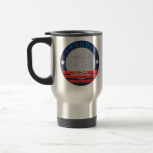 Show Your Support Mug-Proudly Made in the USA Travel Mug