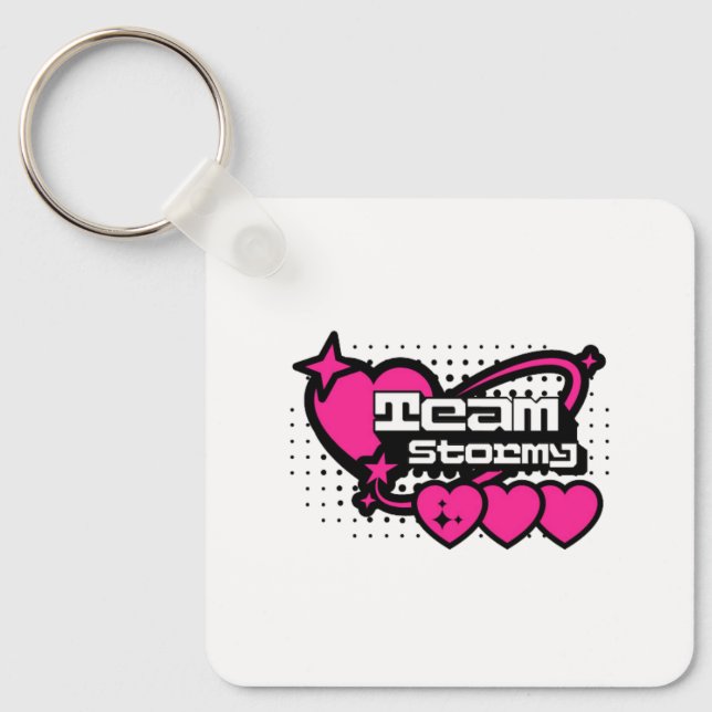 Show Your Team Spirit with Team Stormy - tee gift  Key Ring (Front)