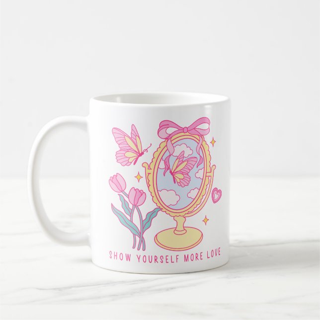 Show Yourself More Love Coffee Mug (Left)