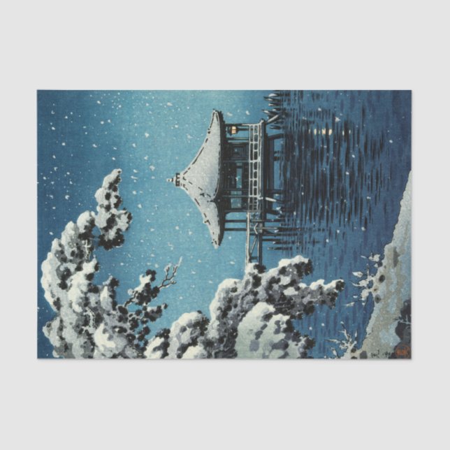 Showa Era, Winter by Tsuchiya Koitsu Tissue Paper (Front)