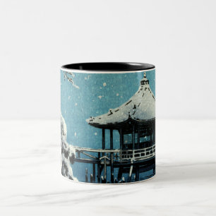 Showa Era, Winter by Tsuchiya Koitsu Two-Tone Coffee Mug