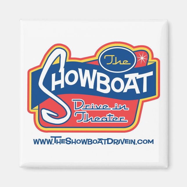 Showboat Drive in Refridgerator Magnet (Front)