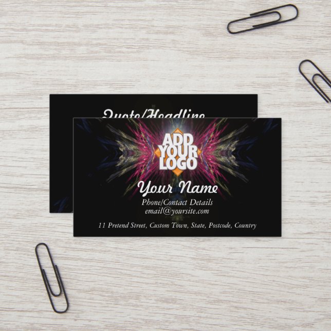 Showcase It Business (with Logo space) Card (Front/Back In Situ)