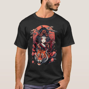 Showcase Your Love for Japanese Culture Geisha and T-Shirt