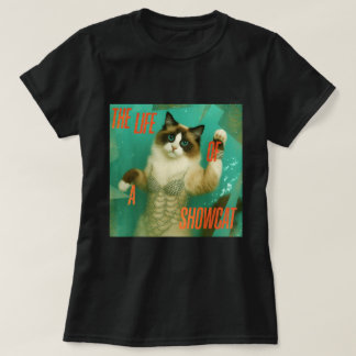 Showcat Diva Cat Meme Y2K Glam Funny Shirt