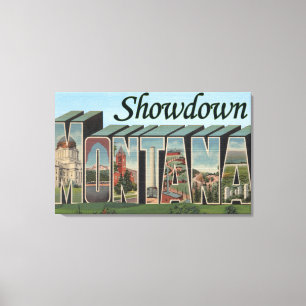 Showdown, Montana Canvas Print