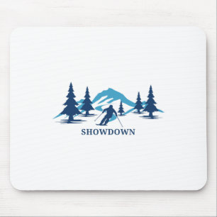 Showdown Montana Ski Resort Skiing Skier Mouse Mat