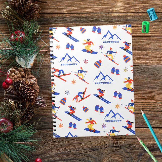 Showdown Mountain Montana Ski Snowboard Pattern Notebook (Creator Uploaded)