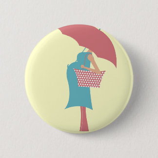 shower baby 6 cm round badge