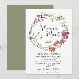 shower by mail floral virtual bridal shower invitation