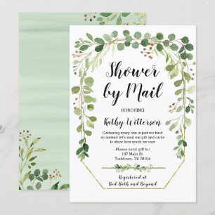 Shower by Mail Greenery Baby Shower Invitation