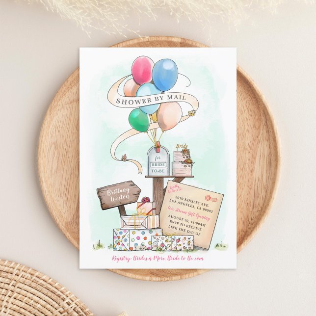 Shower By Mail Virtual Bridal Shower Mailbox Invitation (Creator Uploaded)