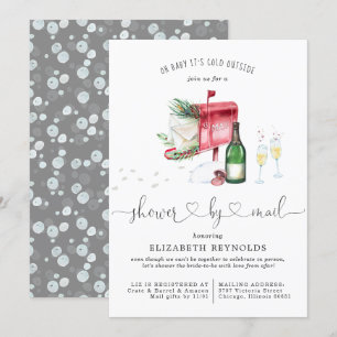 Shower by Mail   Winter Christmas Bridal Shower Invitation