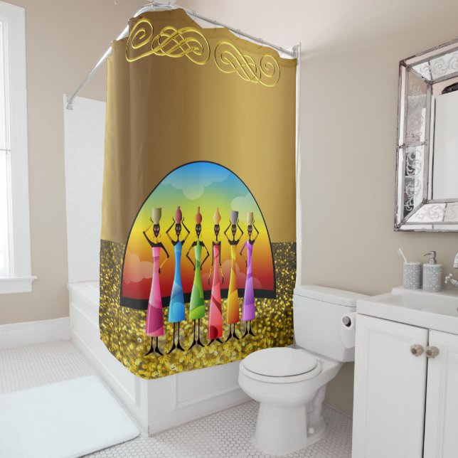 Shower Curtain African (In Situ)