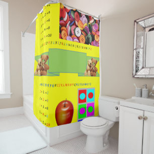 Shower Curtain Alphabet