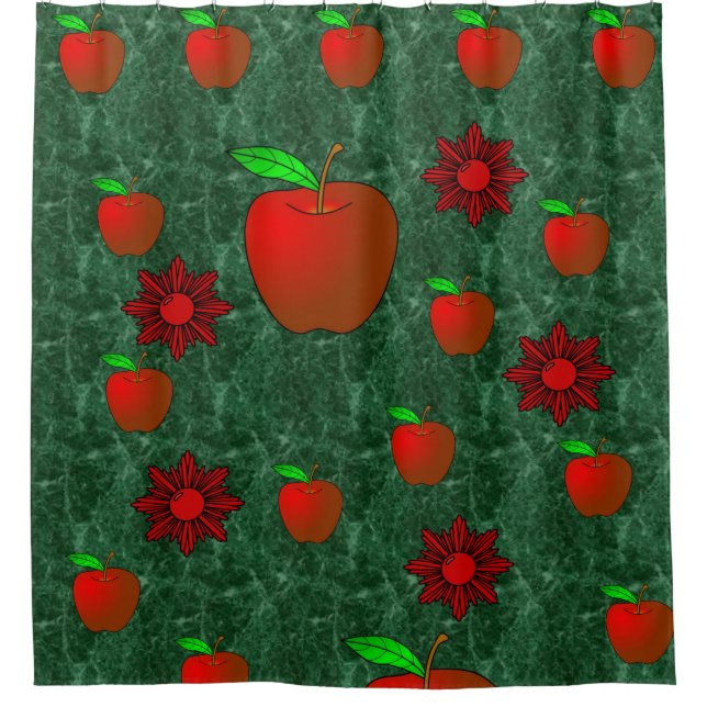 Shower Curtain Apples (Front)