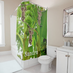 Shower Curtain Banana Tree Monkeys