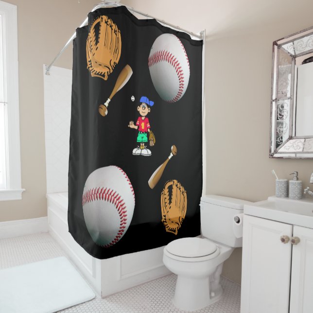 Shower curtain Baseball (In Situ)