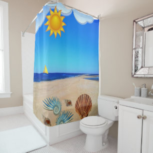 Shower Curtain Beach