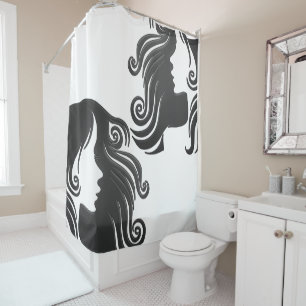 Shower Curtain Beauty Salon Hair