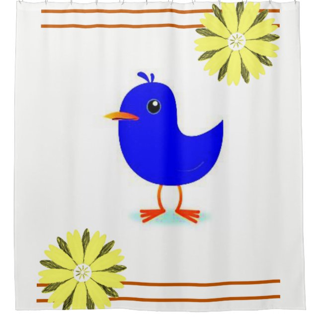 Shower curtain Birds (Front)