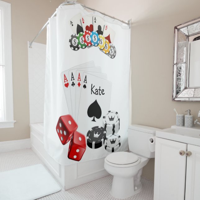 Shower Curtain Black Jack (In Situ)