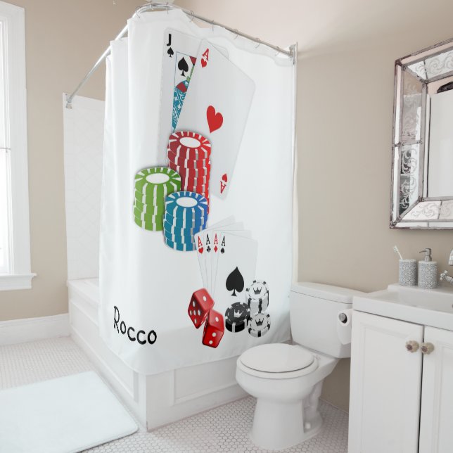 Shower Curtain Black Jack (In Situ)