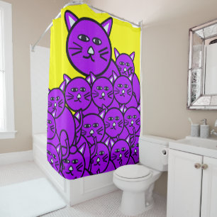 Shower Curtain Cats