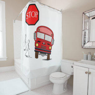 Shower Curtain Children's Bus