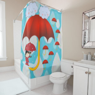 Shower Curtain Children's Rain