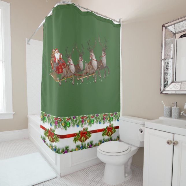 Shower Curtain Christmas (In Situ)