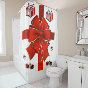 Shower curtain Christmas