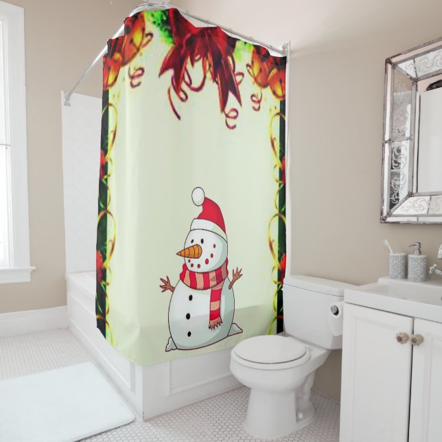 Shower curtain Christmas (In Situ)