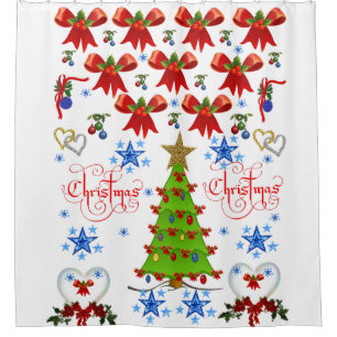 Shower Curtain Christmas