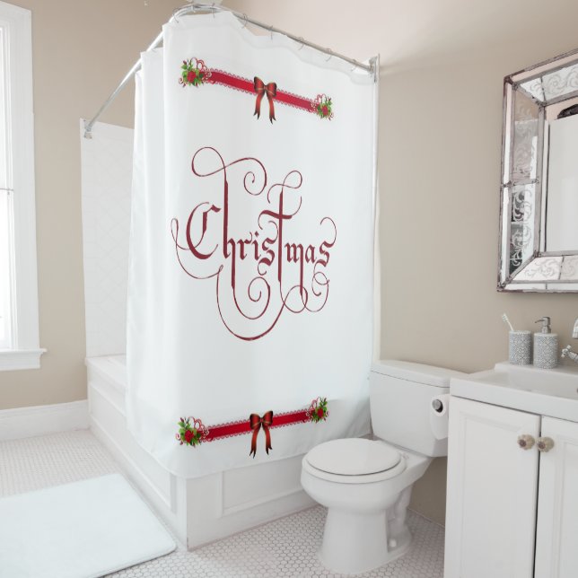 Shower Curtain Christmas (In Situ)