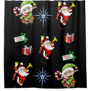Shower Curtain Christmas