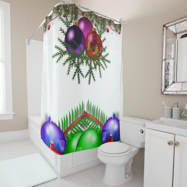 Shower Curtain Christmas (In Situ)