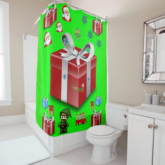 Shower Curtain Christmas (In Situ)