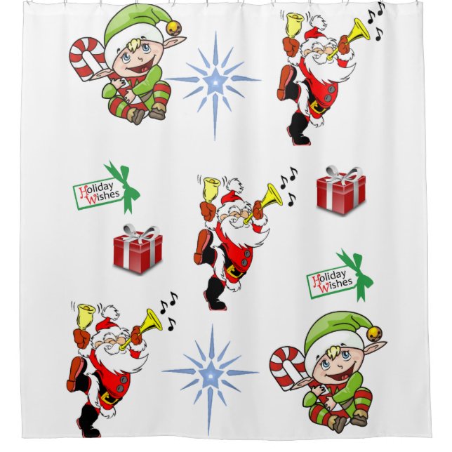 Shower Curtain Christmas (Front)
