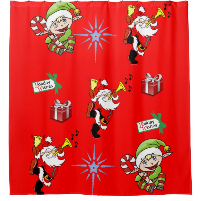 Shower Curtain Christmas (Front)