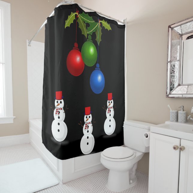 Shower curtain Christmas (In Situ)