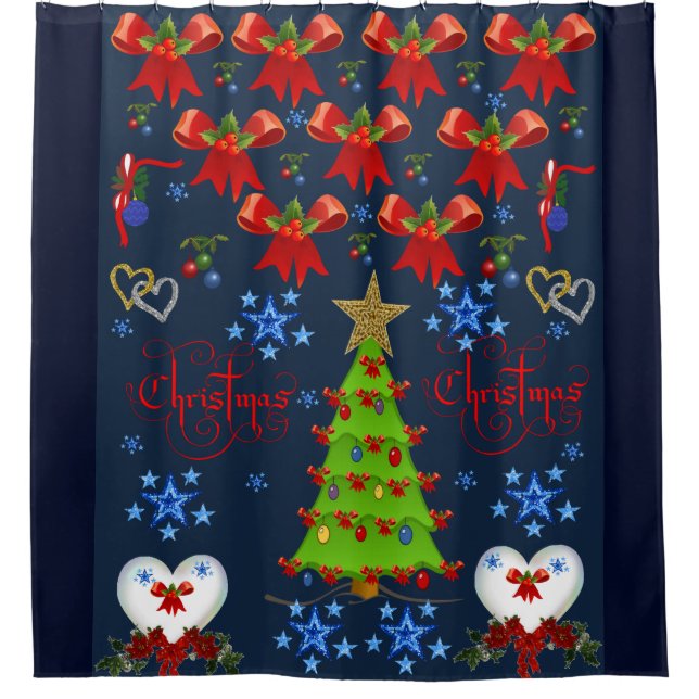 Shower Curtain Christmas (Front)