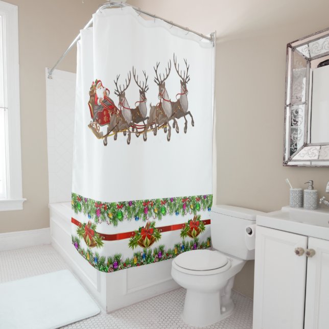 Shower Curtain Christmas (In Situ)