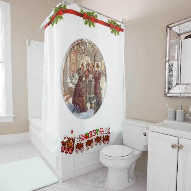Shower Curtain Christmas (In Situ)