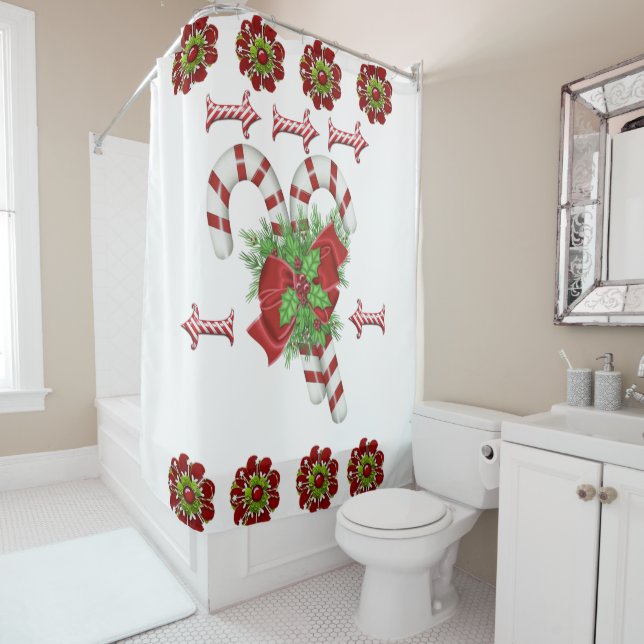Shower Curtain Christmas (In Situ)