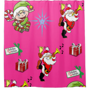 Shower Curtain Christmas