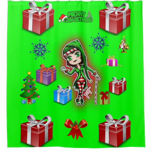 Shower Curtain Christmas (Front)